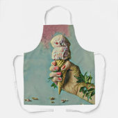 アイスクリーム好きのギフト エプロン (正面)