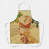 アイスクリーム好きのギフト エプロン (正面)