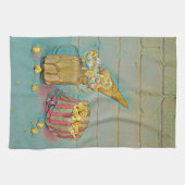 アイスクリーム好きのギフト キッチンタオル (横)