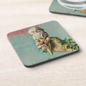 アイスクリーム好きのギフト コースター (左側)