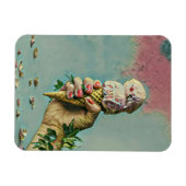 アイスクリーム好きのギフト マグネット (横)