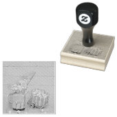 アイスクリーム好きのギフト ラバースタンプ (押印)