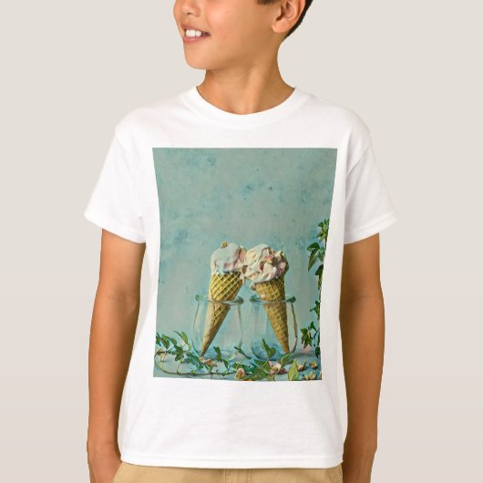 アイスクリーム好きのギフト Tシャツ (正面)