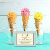 アイスクリーム子供の誕生日パーティの招待状 招待状