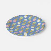 アイスクリーム子供の誕生日パーティー ペーパープレート (アングル)