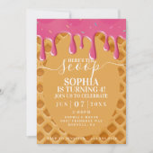 アイスクリーム子供の誕生日招待状 招待状 (正面)