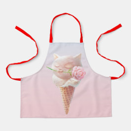アイスクリーム子猫ロージー&ドリーミー エプロン