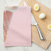 アイスクリーム子猫ロージー&ドリーミー キッチンタオル (四つ折り)