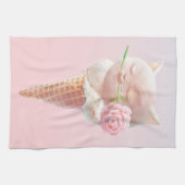 アイスクリーム子猫ロージー&ドリーミー キッチンタオル (横)