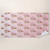 アイスクリーム子猫ロージー&ドリーミー ビーチタオル (正面)