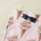 アイスクリーム子猫ロージー&ドリーミー ビーチタオル (インサイチュ)