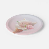 アイスクリーム子猫ロージー&ドリーミー ペーパープレート (アングル)