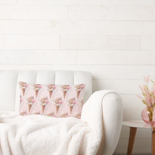 アイスクリーム子猫ロージー&ドリーミー ランバークッション (ソファ)