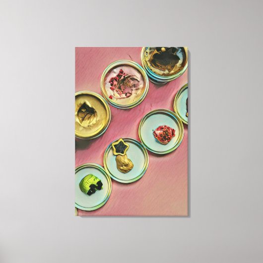 アイスクリーム屋の店 キャンバスプリント (正面)