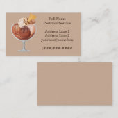 アイスクリーム店 名刺 (正面/裏面)