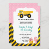 アイスクリーム建築ジョイントパーティー 招待状 (正面/裏面)