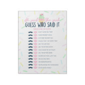 アイスクリーム彼は彼女はシャワーゲームパックと言った ノートパッド (回転)