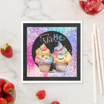 アイスクリーム性別の表示パーティー