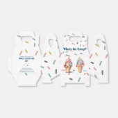 アイスクリーム性別の表示パーティー フェイバーボックス (折り畳みなし)