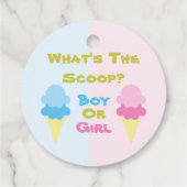 アイスクリーム性別の表示 フェイバータグ (裏面)