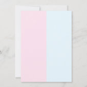 アイスクリーム性別の表示 招待状 (裏面)