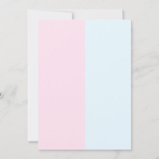 アイスクリーム性別の表示 招待状 (裏面)