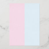 アイスクリーム性別の表示 箔招待状 (裏面)