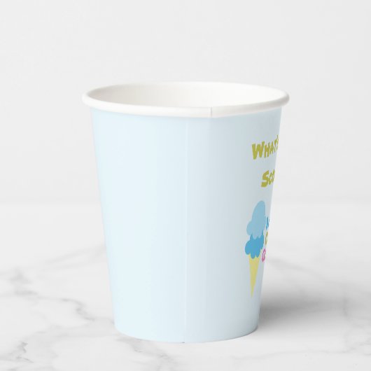 アイスクリーム性別の表示 紙コップ (右)