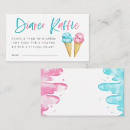 アイスクリーム性別発表おむつくじチケット エンクロージャーカード