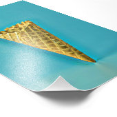 アイスクリーム愛好家のためのワッフルコーン フォトプリント (角)