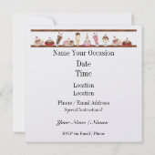 アイスクリーム抗し難いパーティの招待状 招待状 (裏面)