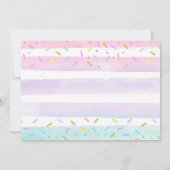 アイスクリーム招待状アイスクリームバースデーパーティー 招待状 (裏面)