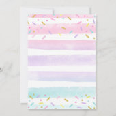 アイスクリーム招待状2つの甘い2番目の誕生日 招待状 (裏面)