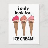 アイスクリーム探し アイスクリームだけ探し回る ポストカード (正面)