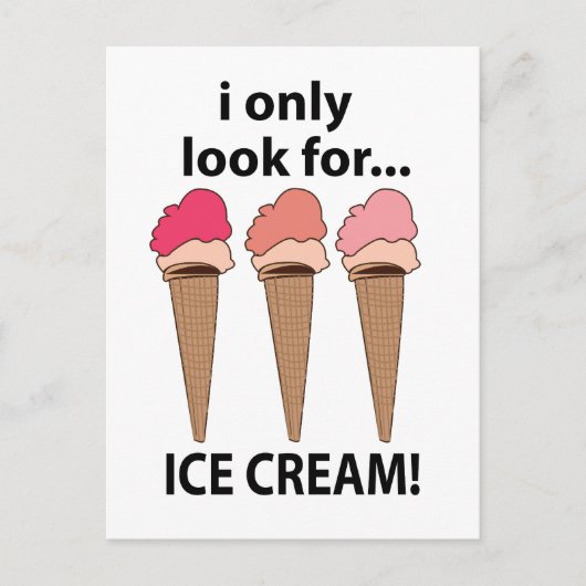 アイスクリーム探し アイスクリーム探し ポストカード (正面)