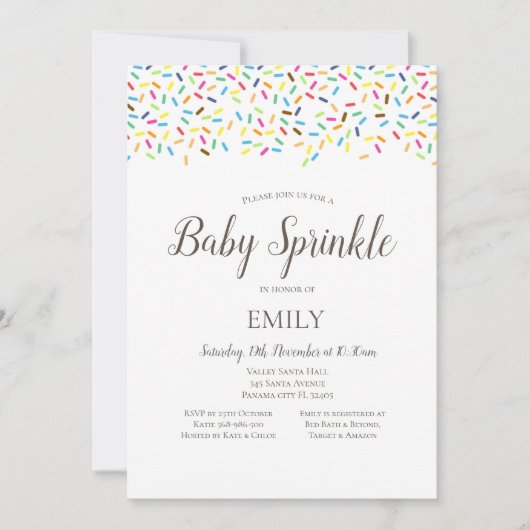 アイスクリーム散布機 招待状 (正面)