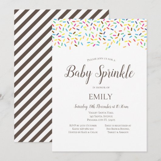 アイスクリーム散布機 招待状 (正面/裏面)