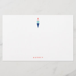 アイスクリーム文房具 便箋