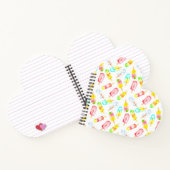 アイスクリーム水の色パターン。こんにちは夏！ ノートブック (内部)