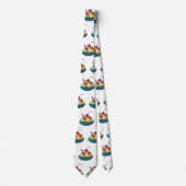 アイスクリーム漫画イラストレーション ネクタイ (正面)