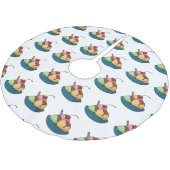 アイスクリーム漫画イラストレーション ブラッシュドポリエステルツリースカート (アングル)