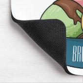 アイスクリーム漫画イラストレーション マウスパッド (コーナー)