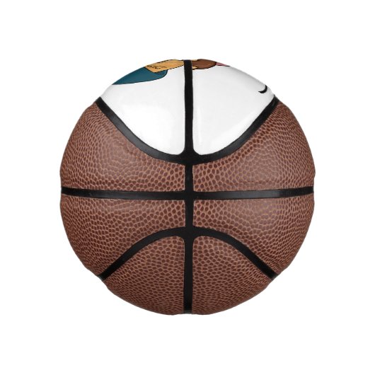 アイスクリーム漫画イラストレーション ミニバスケットボール (右)