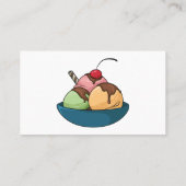 アイスクリーム漫画イラストレーション 名刺 (裏面)