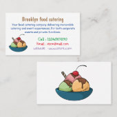 アイスクリーム漫画イラストレーション 名刺 (正面/裏面)