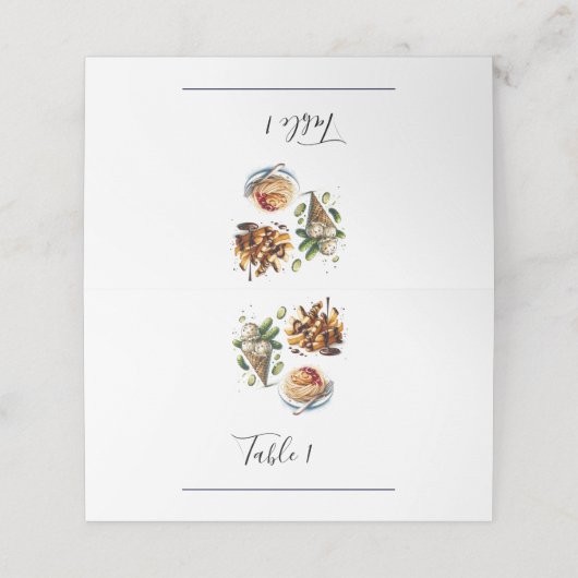 アイスクリーム漬け風変わり物ベビーシャワー プレイスカード (外部開封)