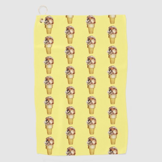 アイスクリーム用ホレー ゴルフタオル (正面)