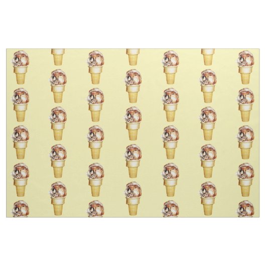 アイスクリーム用ホレー ファブリック (ファットクウォーター)