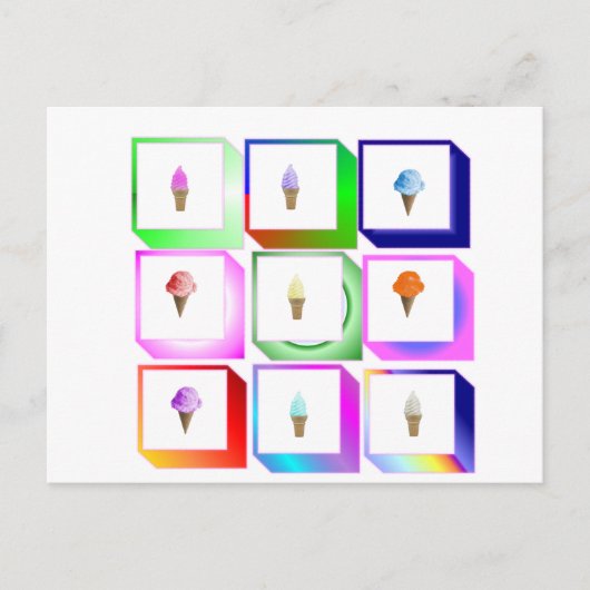 アイスクリーム箱 ポストカード (正面)