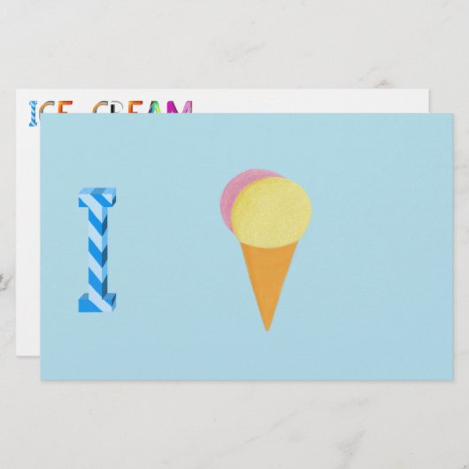 アイスクリーム紙 (正面/裏面)